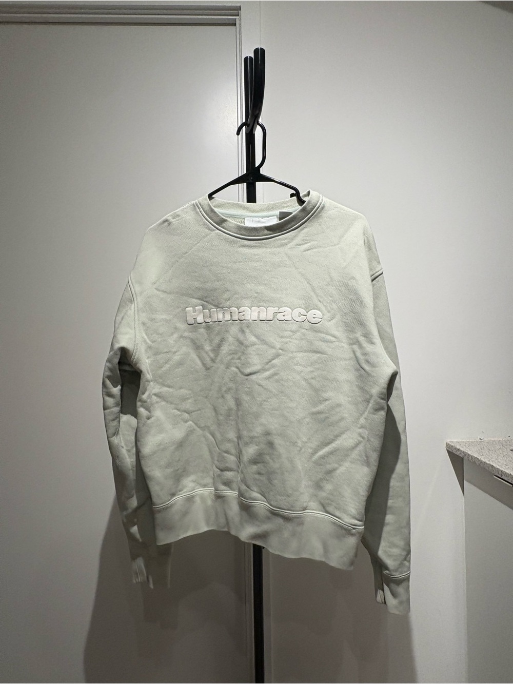 adidas Humanrace Crewneck Sweatshirt in Light Sage